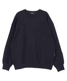 ベーシックオーバーサイズドロップショルダースウェット_ネイビー