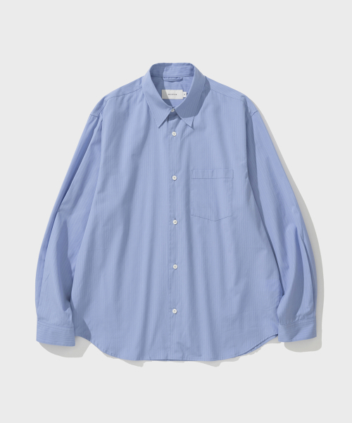 SHIRTER(シャーター)の「エディターシャツ(ピンブルー)(シャツ/ブラウス・メンズ・その他・SMALL/MEDIUM/LARGE)」の1枚目の写真