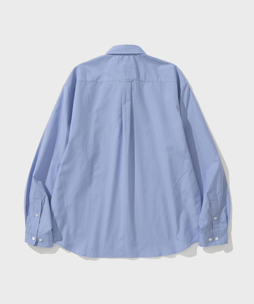 SHIRTER(シャーター)の「エディターシャツ(ピンブルー)(シャツ/ブラウス・メンズ・その他・SMALL/MEDIUM/LARGE)」の2枚目の写真