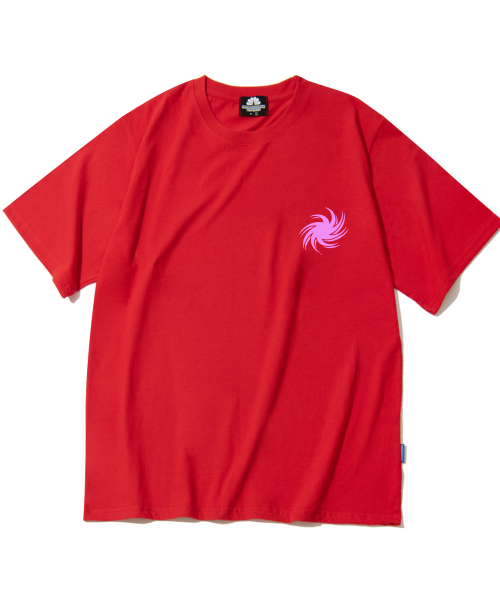 TRIPSHION(トリップション)の「ピンクトルネード ロゴTシャツ - レッド(Tシャツ/カットソー・メンズ・その他・LARGE/MEDIUM/X-LARGE)」の2枚目の写真