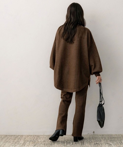 NOAHL（ノアル）の「【NOAHL】ニットフレアパンツ《mayoさんコラボ》（その他パンツ・レディース・チャコール/ベージュ/ブラウン・S/M）」の19枚目の写真