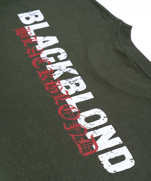 BLACK BLOND(ブラック ブロンド)の「ビビディオーバーラップロゴ長袖Tシャツ(カーキ)(Tシャツ/カットソー・レディース・その他・SMALL/MEDIUM/LARGE/X-LARGE/XX-LARGE/XXX-LARGE)」の4枚目の写真