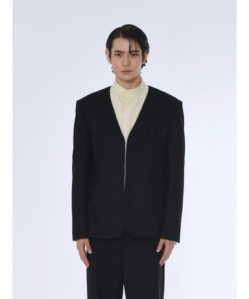 THE BALLON(ザバロン)の「MENS COLLARLESS TAILORED JACKET_BLACK(テーラードジャケット・メンズ・ブラック・FREE)」の2枚目の写真