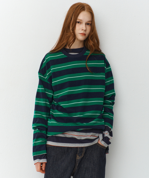 Oversized surface stripe group — оверсайз футболка в полоску