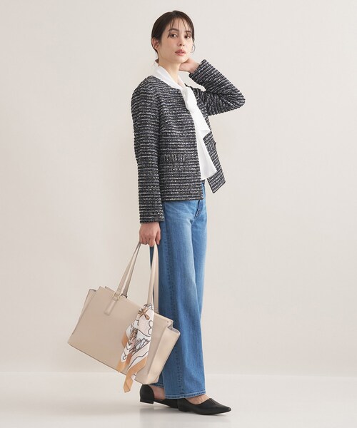 INDIVI（インディヴィ）の「【収納力◎／A4サイズ対応】シゴデキバッグ（トートバッグ・レディース・ライトグレー/ベージュ/ブラック・00）」の16枚目の写真