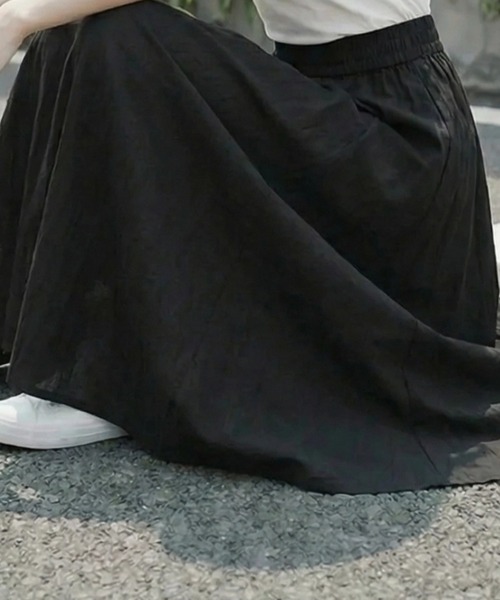 cammie(キャミー)の「Aラインカーゴスカート(スカート・レディース・ベージュ/カーキ/ブラック・M/L)」の7枚目の写真