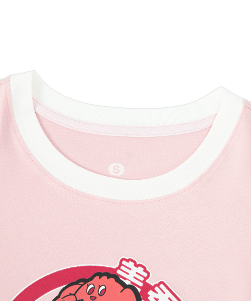 MISSLULZ(ミスルールズ)の「Future Friend Slim Fit T-Shirt Candy Pink(Tシャツ/カットソー・レディース・マルチ/ダークパープル/ストーン・X-SMALL/SMALL/MEDIUM)」の6枚目の写真