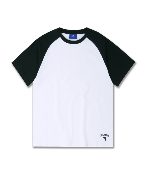 DOLPHIN WAVE APPAREL(ドルフィンウェーブアパレル)の「ドルフィンシリコンプリントラグラン半袖Tシャツブラック(Tシャツ/カットソー・メンズ・その他・MEDIUM/LARGE/X-LARGE)」の1枚目の写真