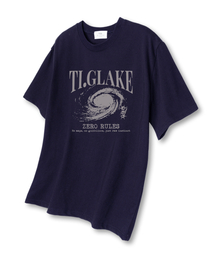 ゼロルオーバーサイズ半袖Tシャツネイビー