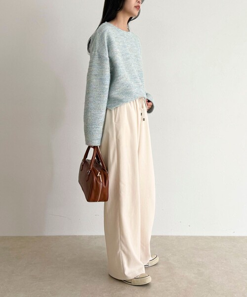 セール】ツィードニットソーコクーンプルオーバー（Tシャツ/カットソー