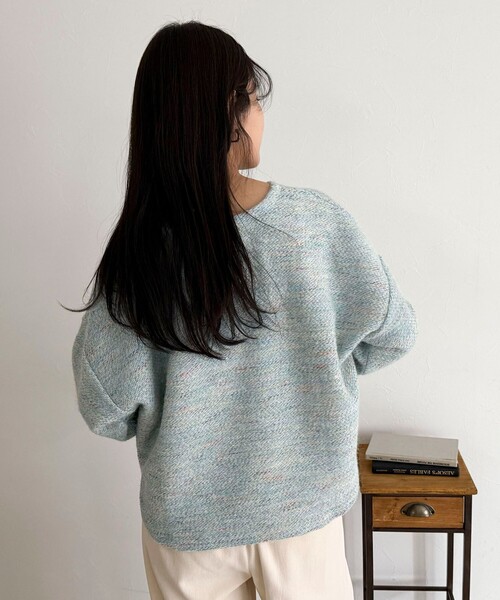 セール】ツィードニットソーコクーンプルオーバー（Tシャツ/カットソー