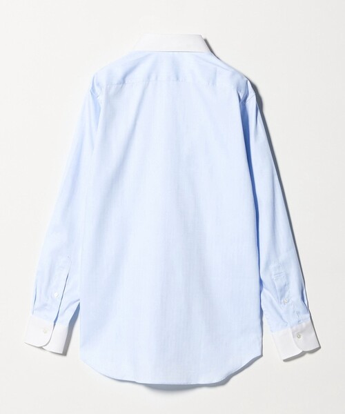 A DAY IN THE LIFE UNITED ARROWS(アデイインザライフユナイテッドアローズ)の「ヘリンボーン クレリック ワイドカラーシャツ-イージーケア-<A DAY IN THE LIFE>(シャツ/ブラウス・メンズ・ライトブルー・39cm/40cm/38cm/41cm/42cm/37cm)」の8枚目の写真