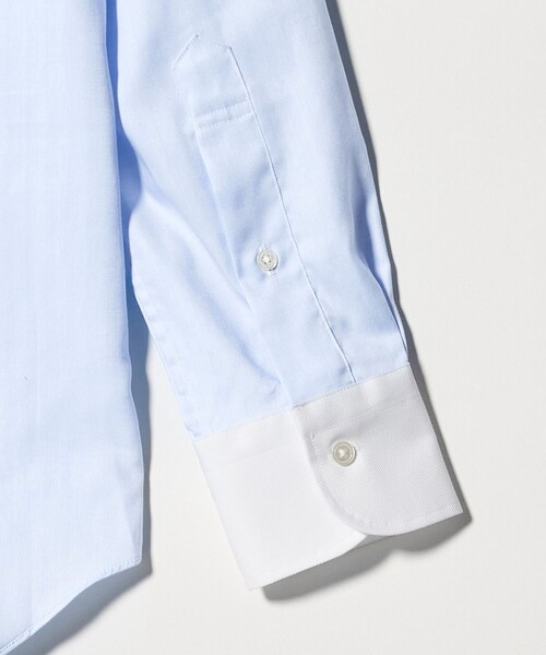 A DAY IN THE LIFE UNITED ARROWS(アデイインザライフユナイテッドアローズ)の「ヘリンボーン クレリック ワイドカラーシャツ-イージーケア-<A DAY IN THE LIFE>(シャツ/ブラウス・メンズ・ライトブルー・39cm/40cm/38cm/41cm/42cm/37cm)」の10枚目の写真