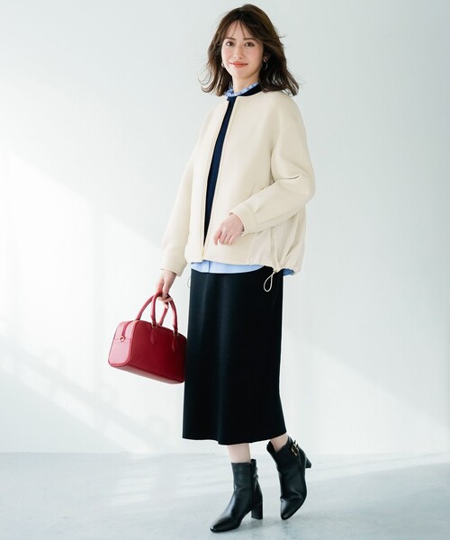 ANY SIS（エニィスィス）の「フォルミックコンビ アウター（その他アウター・レディース・ネイビー系/アイボリー系・X-SMALL）」の5枚目の写真