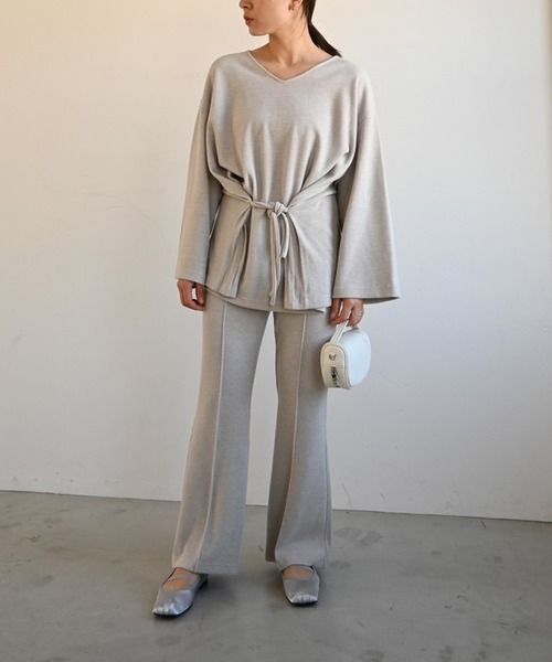 WILLFULLY（ウィルフリー）の「center seam rib flare PT（その他パンツ・レディース・オートミール/グレー系その他/ライム・L/FREE）」の15枚目の写真
