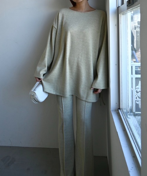 WILLFULLY（ウィルフリー）の「center seam rib flare PT（その他パンツ・レディース・オートミール/グレー系その他/ライム・L/FREE）」の10枚目の写真
