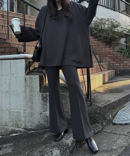 WILLFULLY（ウィルフリー）の「center seam rib flare PT（その他パンツ・レディース・オートミール/グレー系その他/ライム・L/FREE）」の17枚目の写真