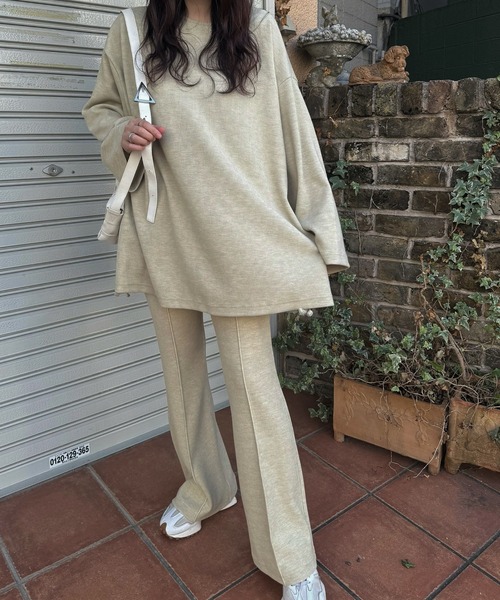 WILLFULLY（ウィルフリー）の「center seam rib flare PT（その他パンツ・レディース・オートミール/グレー系その他/ライム・L/FREE）」の20枚目の写真