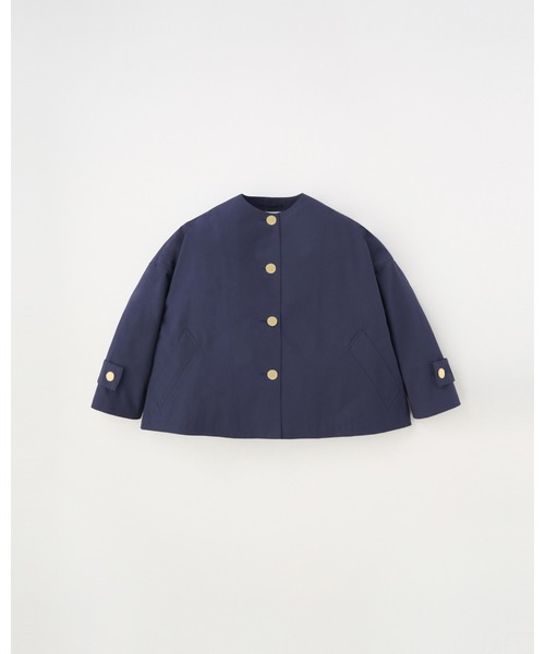 Traditional Weatherwear（トラディショナルウェザーウェア）の「MALTON N/C SHORT（ステンカラーコート・レディース・ブルー系その他7/ブラック・34/32/30）」の2枚目の写真