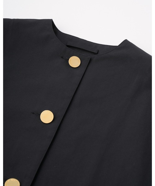 Traditional Weatherwear(トラディショナルウェザーウェア)の「MALTON N/C SHORT(ステンカラーコート・レディース・ブルー系その他7/ブラック/ベージュ系その他・34/32/30)」の4枚目の写真