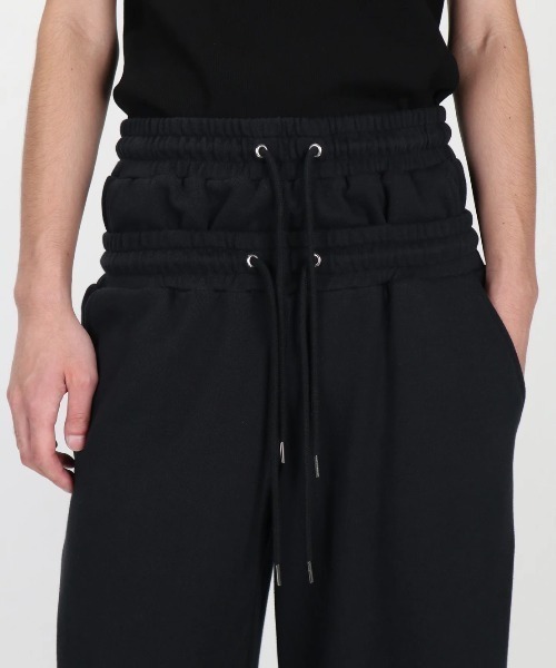 JOHN LAWRENCE SULLIVAN（ジョンローレンスサリバン）の「JOHN LAWRENCE SULLIVAN SWEAT STUCKED PANTS (JLS-05-10)（その他パンツ・メンズ・ブラック/グレー・MEDIUM/SMALL）」の6枚目の写真