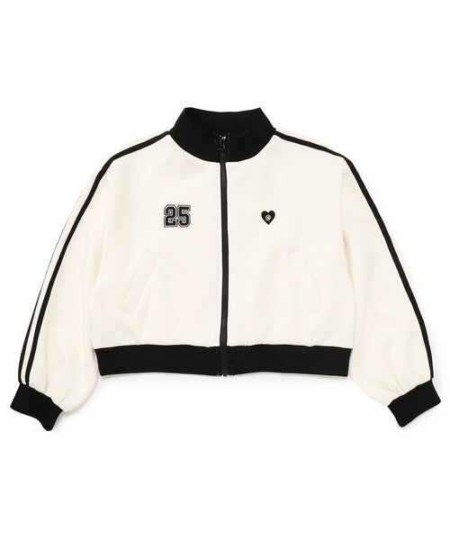 algy（アルジー）の「トラックジャケット_ジュニア対応（ブルゾン・キッズ・ピンク/ネイビー/アイボリー・160/150/140/130）」の2枚目の写真