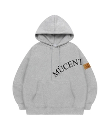 MUCENT（ムセント）の「レザーポイントフードティー 男女共用 (2カラー)（パーカー）」