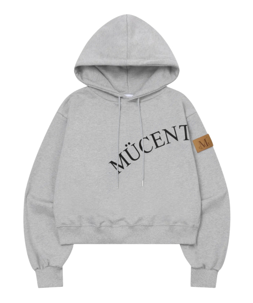 MUCENT（ムセント）の「レザーポイントフードティー 男女共用 (2カラー)（パーカー・レディース・グレー/ブラック・L/S）」の8枚目の写真