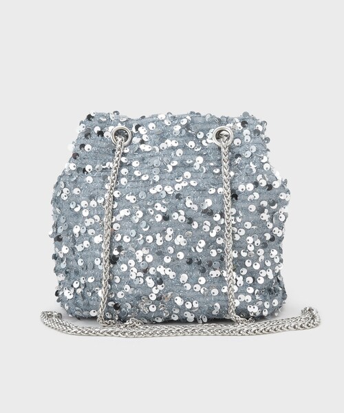 OPAQUE.CLIP（オペークドットクリップ）の「【2WAY】スパンコールミニショルダー（ショルダーバッグ・レディース・ブラック/グレー・00）」の10枚目の写真