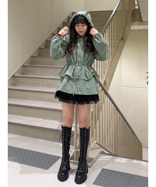 専用St.cecilia 日本製 フリルブルゾン カーキ MA-1 ジップ 高見 在庫限り 専用St.cecilia 日本製 フリルブルゾン カーキ MA-1 ジップ 高見