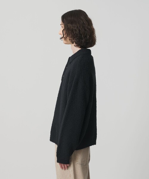 MONKEY TIME(モンキータイム)の「コットン ナイロン カールヤーン ポロシャツ(ニット/セーター・メンズ・ケリーグリーン/ブラック・XL/L/M/S)」の6枚目の写真