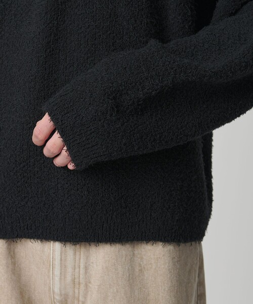 MONKEY TIME(モンキータイム)の「コットン ナイロン カールヤーン ポロシャツ(ニット/セーター・メンズ・ケリーグリーン/ブラック・XL/L/M/S)」の8枚目の写真