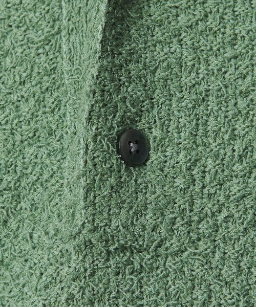 MONKEY TIME(モンキータイム)の「コットン ナイロン カールヤーン ポロシャツ(ニット/セーター・メンズ・ケリーグリーン/ブラック・XL/L/M/S)」の10枚目の写真