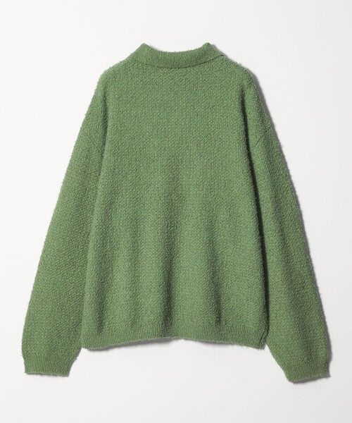 MONKEY TIME(モンキータイム)の「コットン ナイロン カールヤーン ポロシャツ(ニット/セーター・メンズ・ケリーグリーン/ブラック・XL/L/M/S)」の19枚目の写真