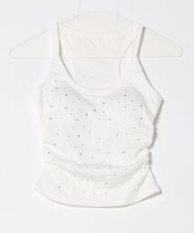 ViViDAY（ビビデー）の「【カップ付き】ラインストーンキャミソール（キャミソール）」