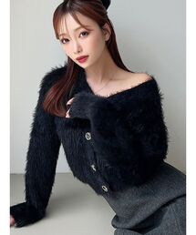 RESEXXY | シャギーニットカーディガン(カーディガン/ボレロ)