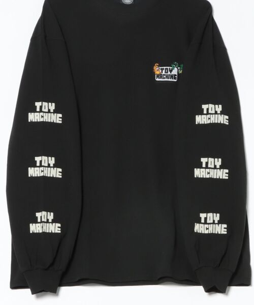 TOY　MACHINE（トイ　マシーン）の「TOY MACHINE/トイマシーン 長袖 Tシャツ ロンT バックプリント MTMPGLT6（Tシャツ/カットソー・メンズ・ブラック/ホワイト・M/XL/L）」の4枚目の写真