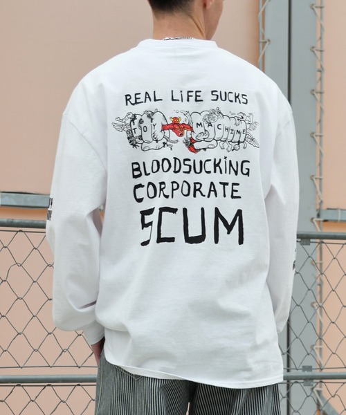 TOY　MACHINE（トイ　マシーン）の「TOY MACHINE/トイマシーン 長袖 Tシャツ ロンT バックプリント MTMPGLT6（Tシャツ/カットソー・メンズ・ブラック/ホワイト・M/XL/L）」の2枚目の写真