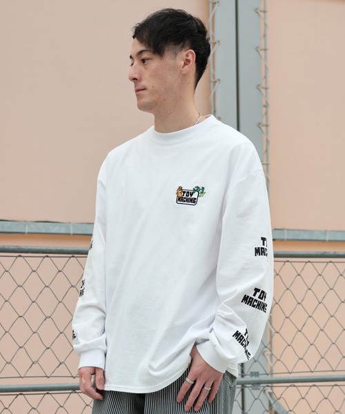 TOY　MACHINE（トイ　マシーン）の「TOY MACHINE/トイマシーン 長袖 Tシャツ ロンT バックプリント MTMPGLT6（Tシャツ/カットソー・メンズ・ブラック/ホワイト・M/XL/L）」の5枚目の写真