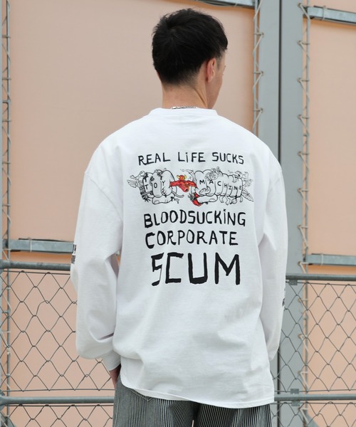 TOY　MACHINE（トイ　マシーン）の「TOY MACHINE/トイマシーン 長袖 Tシャツ ロンT バックプリント MTMPGLT6（Tシャツ/カットソー・メンズ・ブラック/ホワイト・M/XL/L）」の6枚目の写真