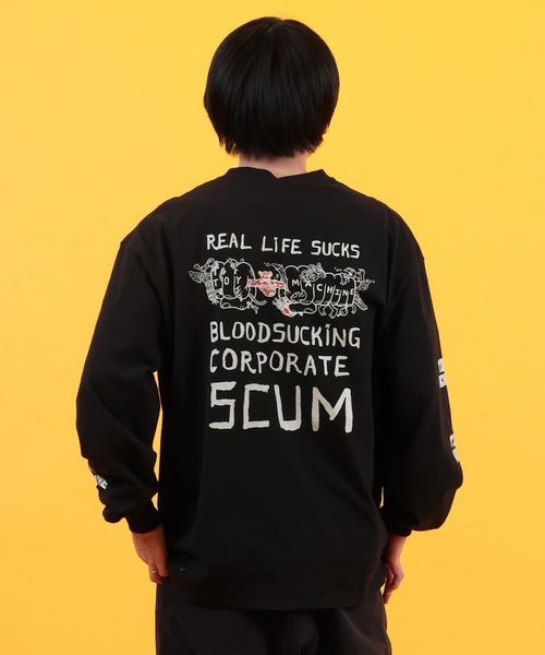 TOY　MACHINE（トイ　マシーン）の「TOY MACHINE/トイマシーン 長袖 Tシャツ ロンT バックプリント MTMPGLT6（Tシャツ/カットソー・メンズ・ブラック/ホワイト・M/XL/L）」の15枚目の写真