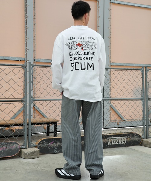 TOY　MACHINE（トイ　マシーン）の「TOY MACHINE/トイマシーン 長袖 Tシャツ ロンT バックプリント MTMPGLT6（Tシャツ/カットソー・メンズ・ブラック/ホワイト・M/XL/L）」の9枚目の写真