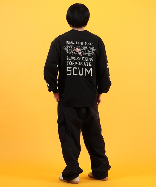 TOY　MACHINE（トイ　マシーン）の「TOY MACHINE/トイマシーン 長袖 Tシャツ ロンT バックプリント MTMPGLT6（Tシャツ/カットソー・メンズ・ブラック/ホワイト・M/XL/L）」の18枚目の写真