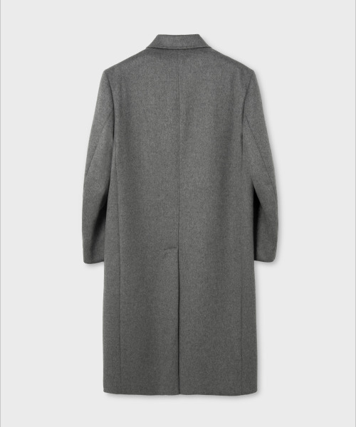 NONBLANK(ノンブランク)の「オーバーサイズフィットシングルコート_MELANGE GREY(チェスターコート・メンズ・グレー・XL/M/L)」の2枚目の写真