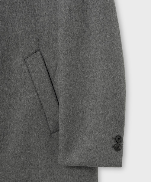 NONBLANK(ノンブランク)の「オーバーサイズフィットシングルコート_MELANGE GREY(チェスターコート・メンズ・グレー・XL/M/L)」の6枚目の写真
