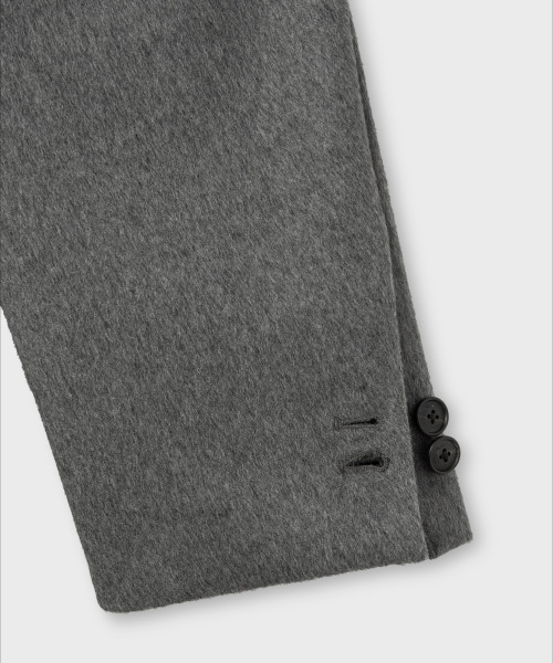 NONBLANK(ノンブランク)の「オーバーサイズフィットシングルコート_MELANGE GREY(チェスターコート・メンズ・グレー・XL/M/L)」の7枚目の写真