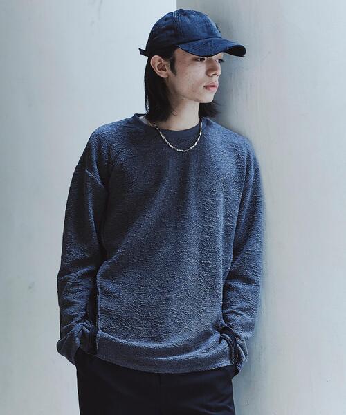 tk.TAKEO KIKUCHI（ティーケータケオキクチ）の「アルチザンカットフクレジャカードカットソー（Tシャツ/カットソー・メンズ・ブラック/チャコールグレー/ホワイト・02/03）」の12枚目の写真