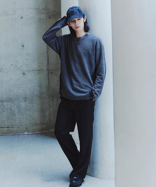 tk.TAKEO KIKUCHI（ティーケータケオキクチ）の「アルチザンカットフクレジャカードカットソー（Tシャツ/カットソー・メンズ・ブラック/チャコールグレー/ホワイト・02/03）」の13枚目の写真