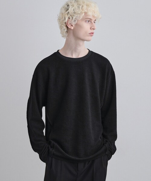 tk.TAKEO KIKUCHI（ティーケータケオキクチ）の「アルチザンカットフクレジャカードカットソー（Tシャツ/カットソー・メンズ・ブラック/チャコールグレー/ホワイト・02/03）」の21枚目の写真