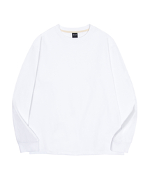 無地クルーネックオーバーサイズ長袖Tシャツ